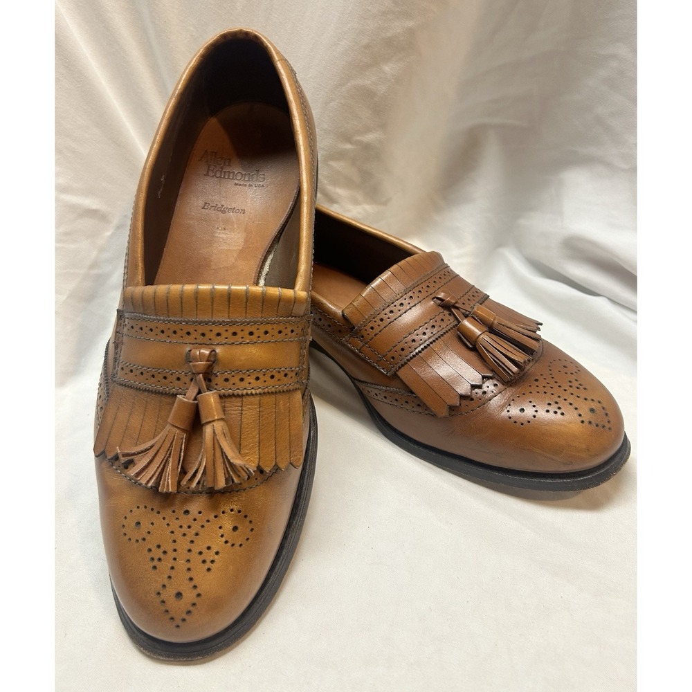 Allen Edmonds 5069 Bridgeton Kiltie Tassel Brown Loafers Mens 9D Old Money